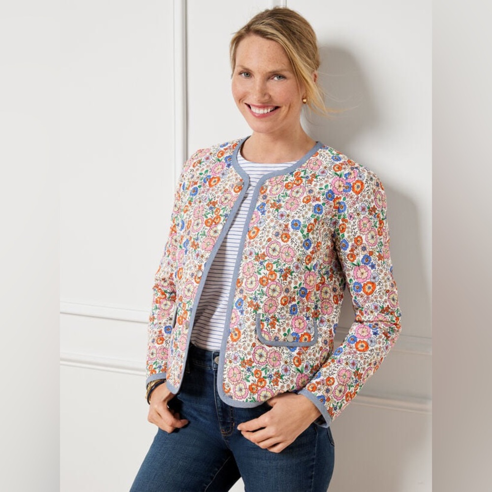 Talbot’s Enchanted Floral quilted Jacket
